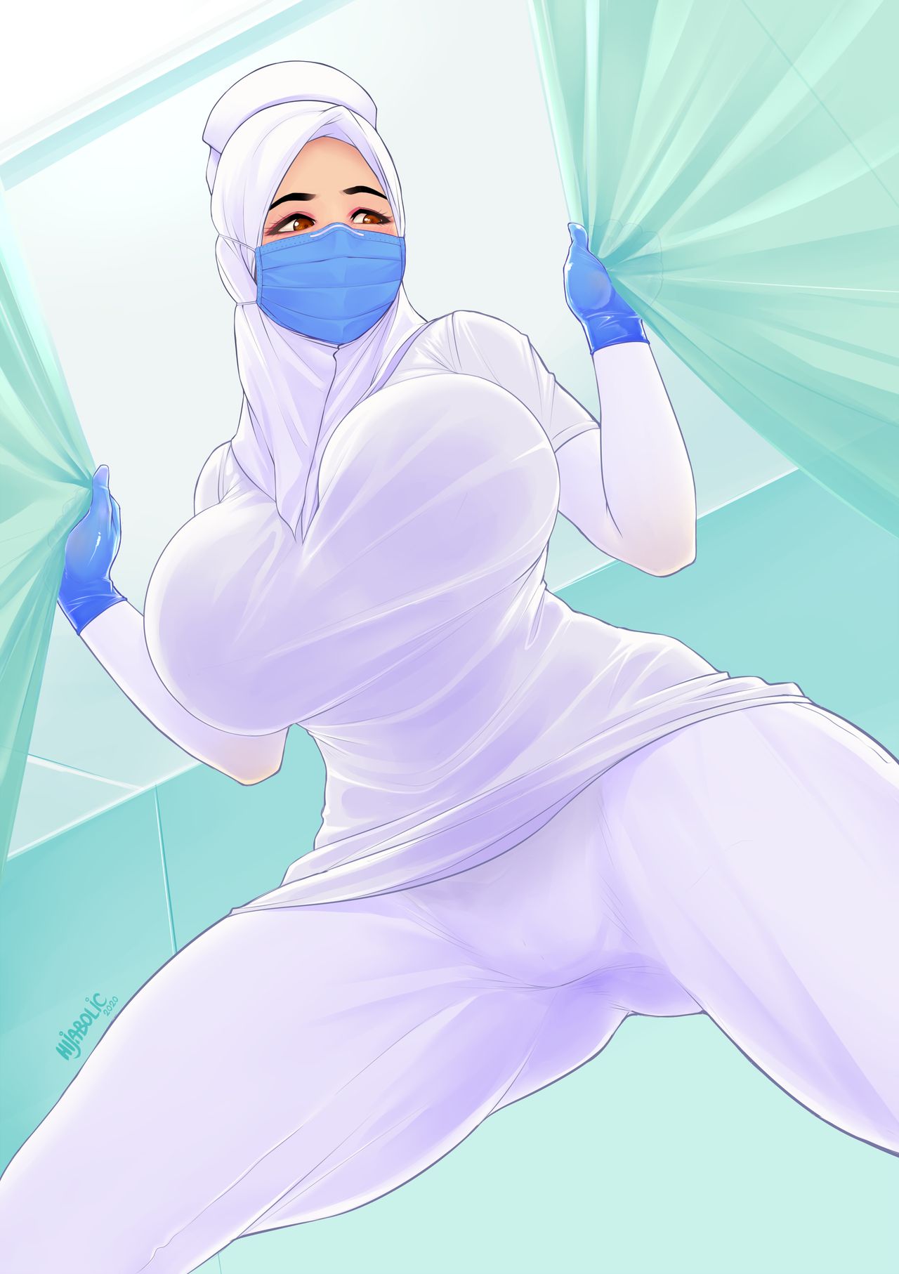 Komik hijab hentai фото 110