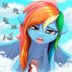 250px x 250px - Rainbow Dash | Fluttershy from Behind - HentaiEra