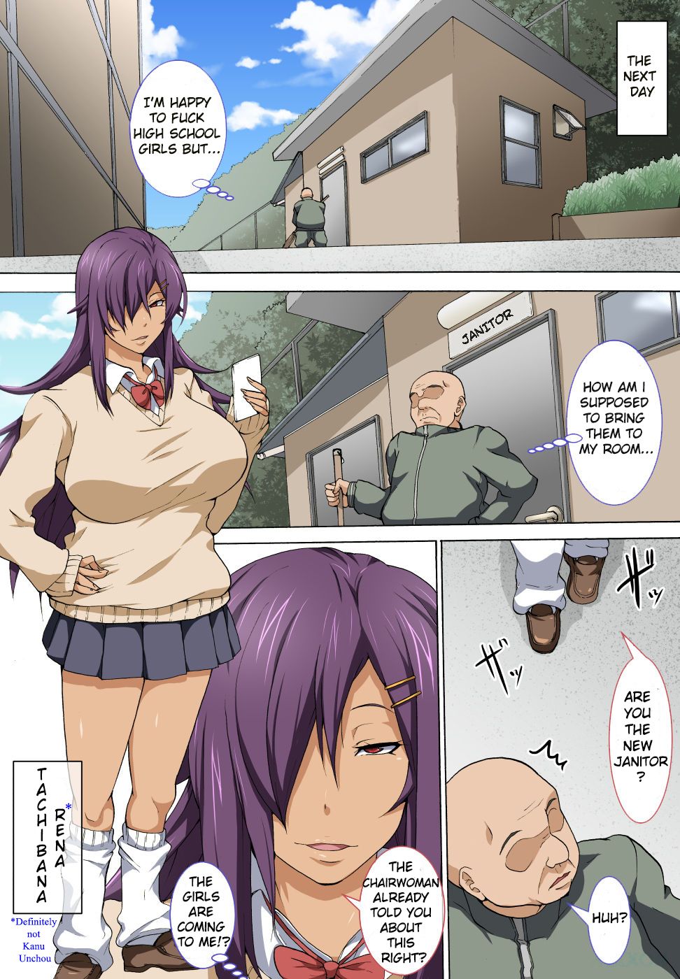 Chuunen Oyaji ga Futari no Bitch to Sex Suru Hanashi. | The story of a  middle age man having sex with two JK bitches - Page 6 - HentaiEra