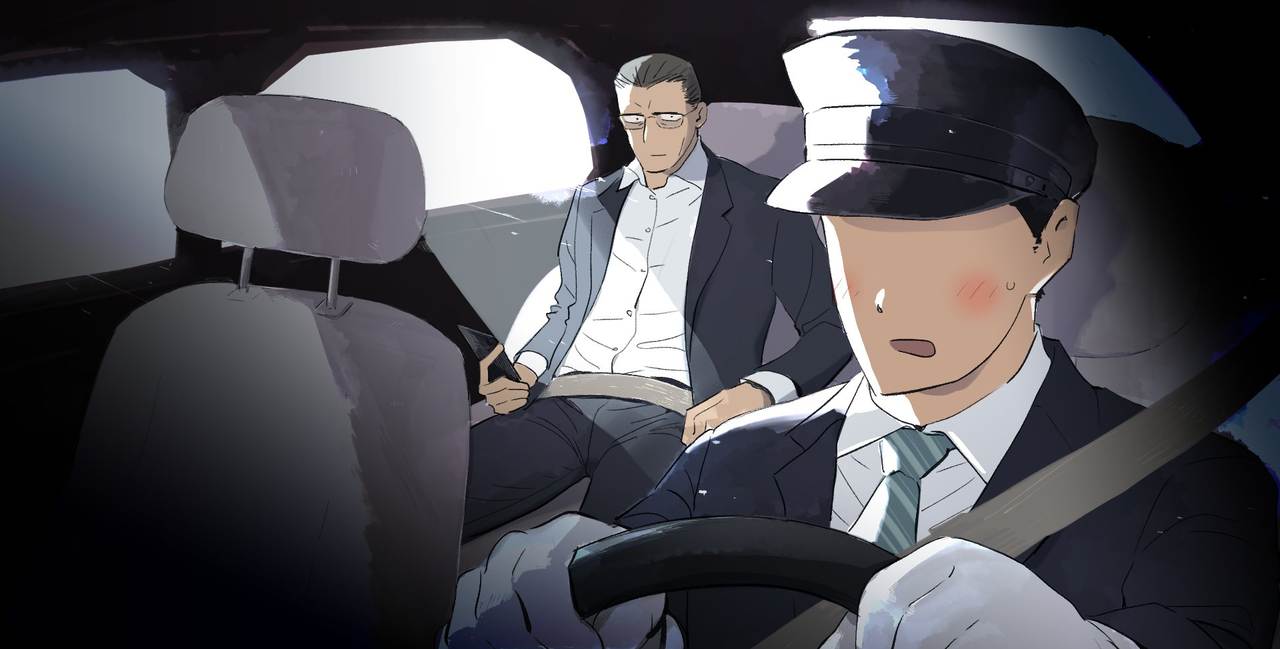 A businessman and a driver comic
