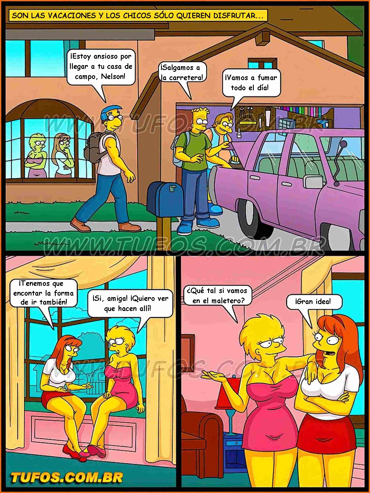 Simpsons xxx - Locas vacaciones en la cabaña - Page 2 - HentaiEra