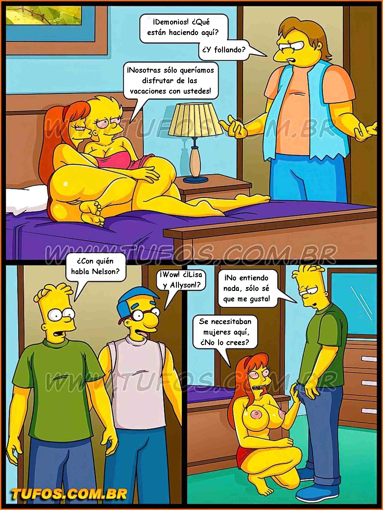 Simpsons xxx - Locas vacaciones en la cabaña - Page 7 - HentaiEra