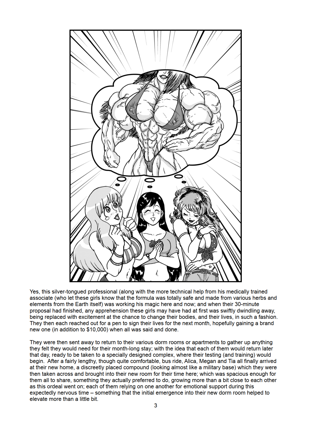 Three Muscle Sisters 1 - Page 3 - HentaiEra