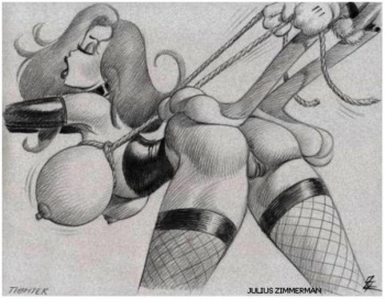 Julius Drawings Busty Porn - Julius Zimmerman Bondage Art | BDSM Fetish