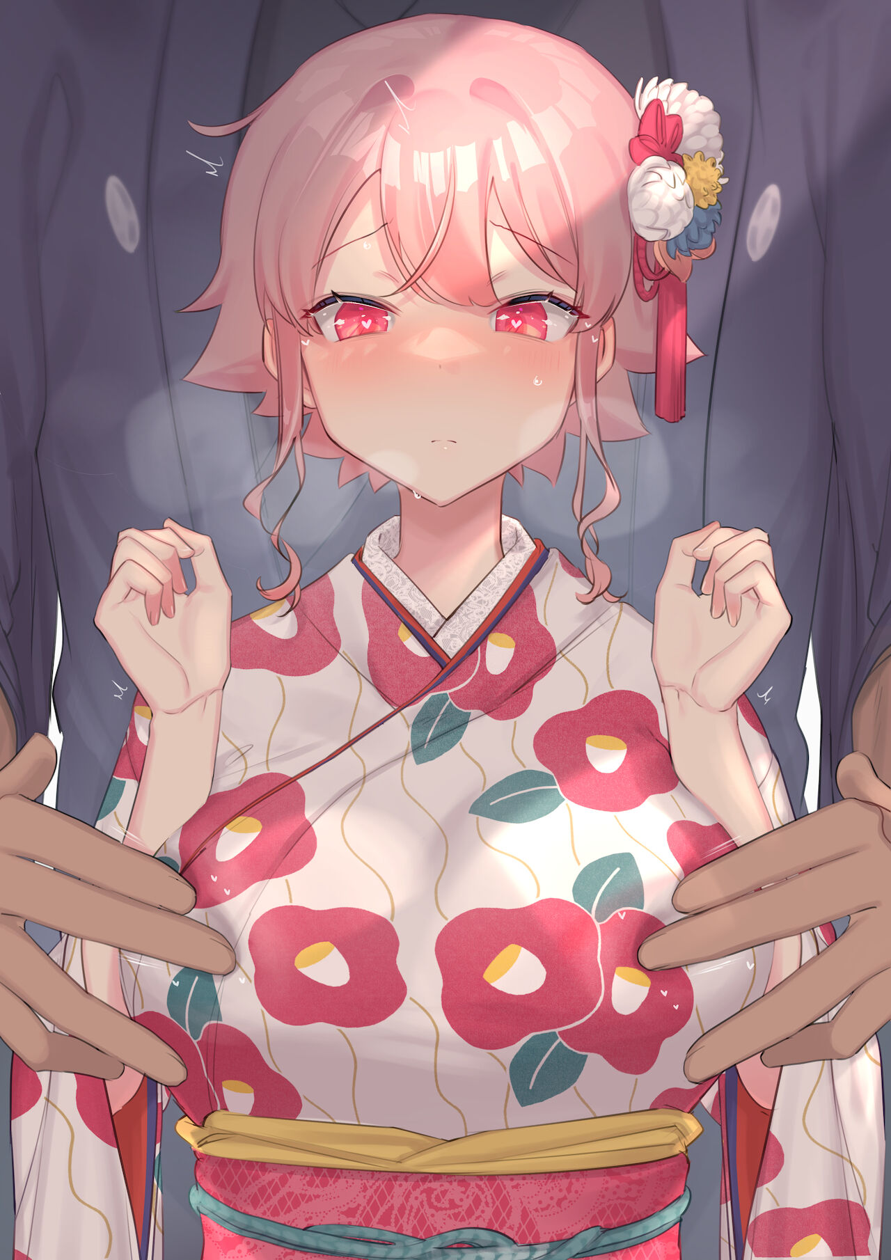 愛しの先生に着物の上から乳首イジられちゃう女の子 - Page 7 - HentaiEra